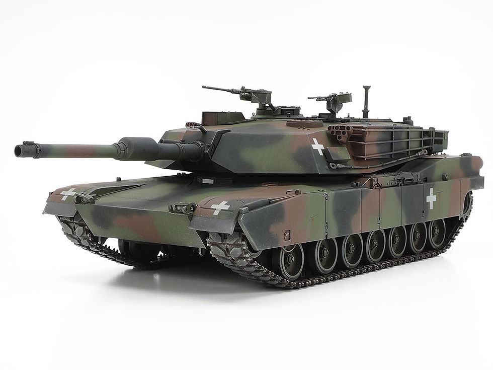 Miniature : Tamiya M1A1 Abrams Tank "Ukraine" TAM 25216 maquette char militaire guerre ukraine