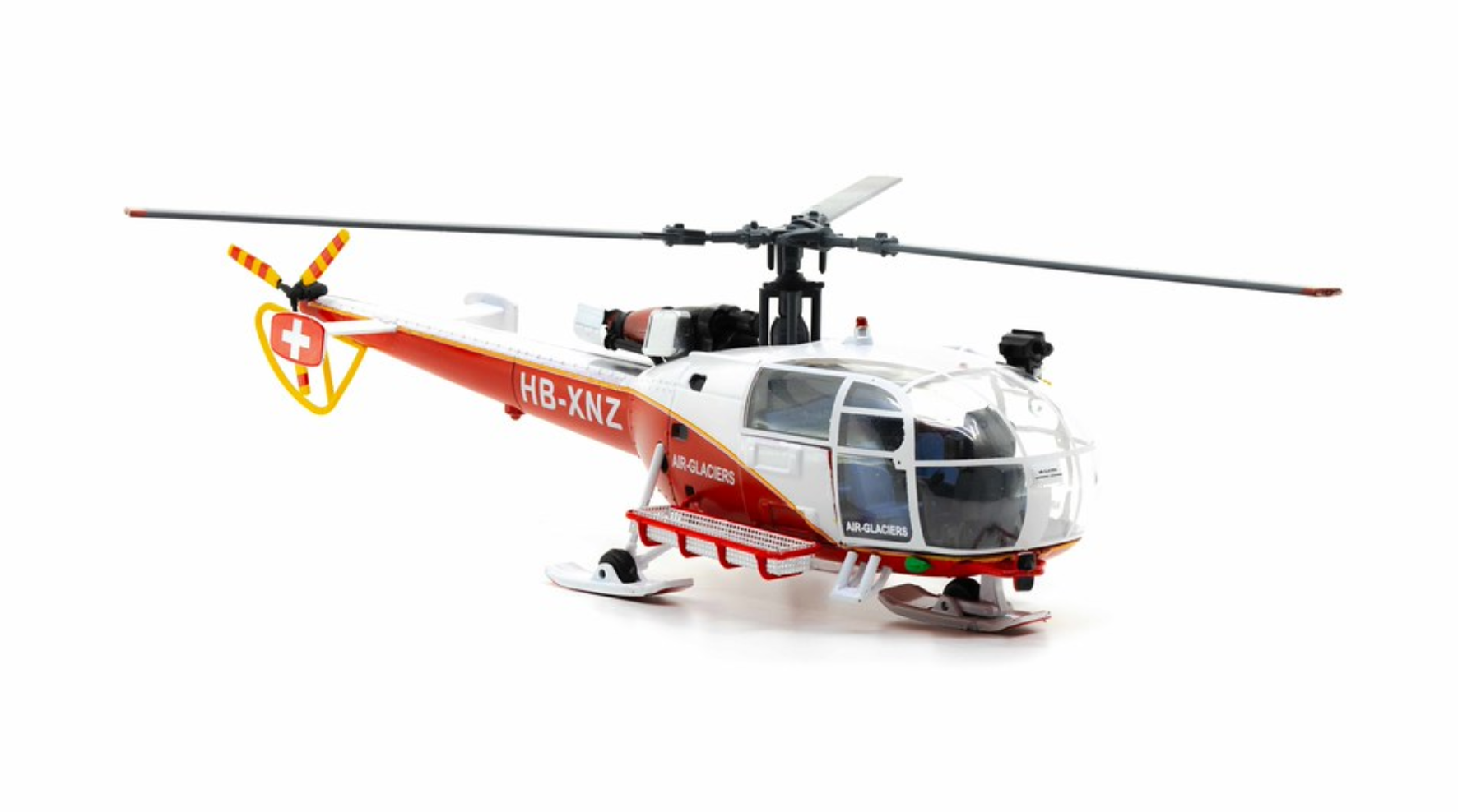 Alouette III HB-XNZ Air Glaciers 1:72 - ACE 85.001530 - helico maquette en metal