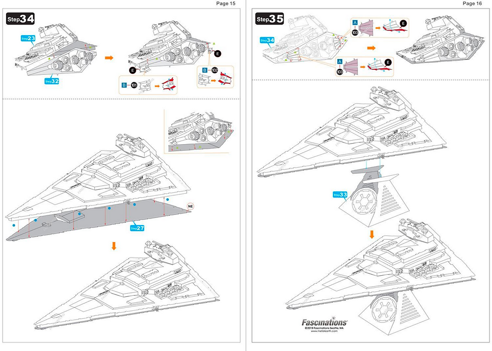 Miniature : Metal Earth Star Wars Premium Series Imperial Star Destroyer ICX130