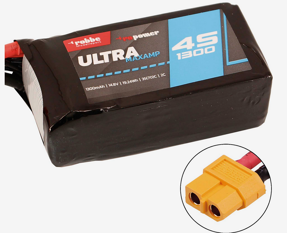 Robbe LiPo 1300 mAh 14.8 VOLT 4S 70C - ROB 7357
