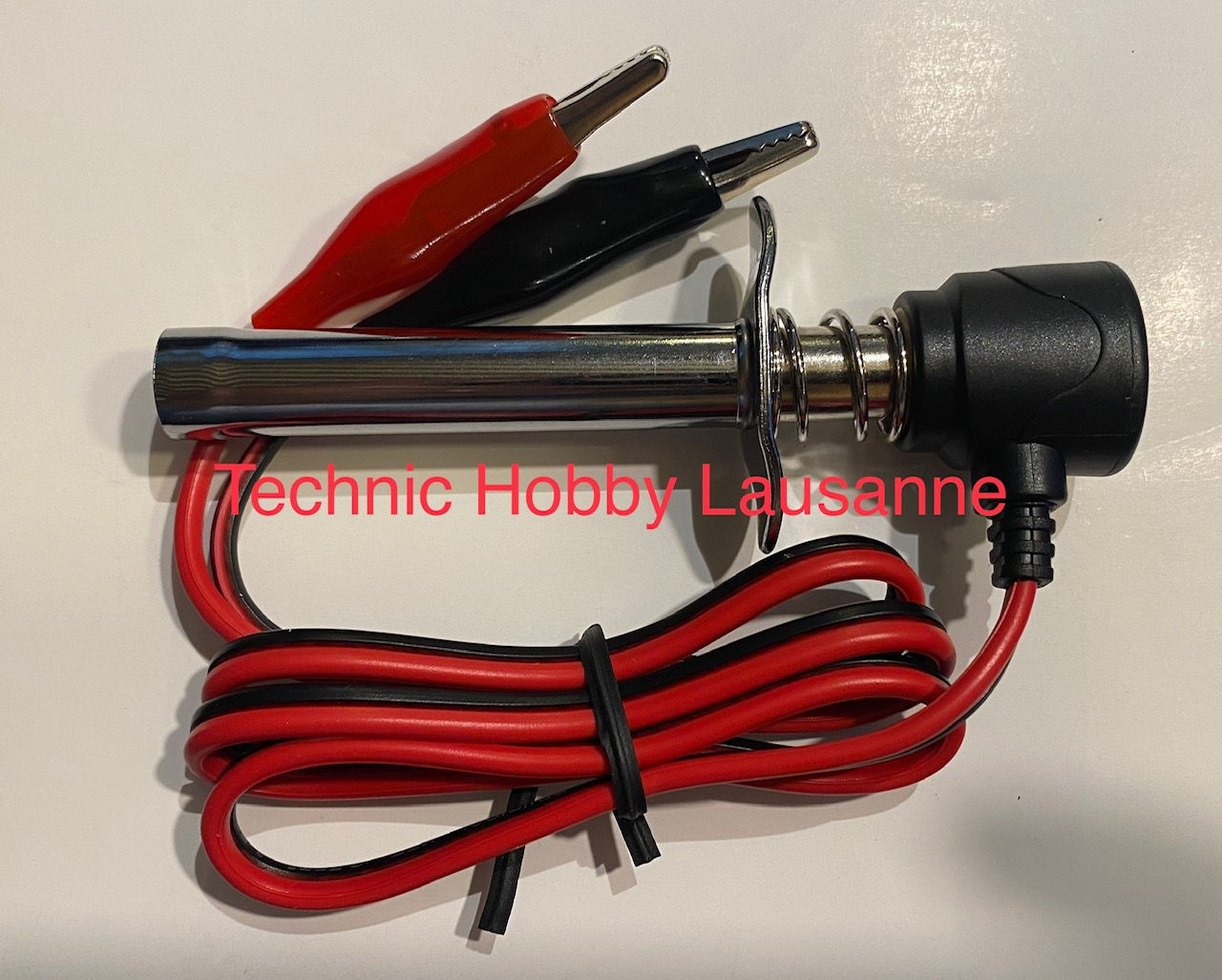 Chauffe bougie long avec pinces crocodiles Graupner 01325