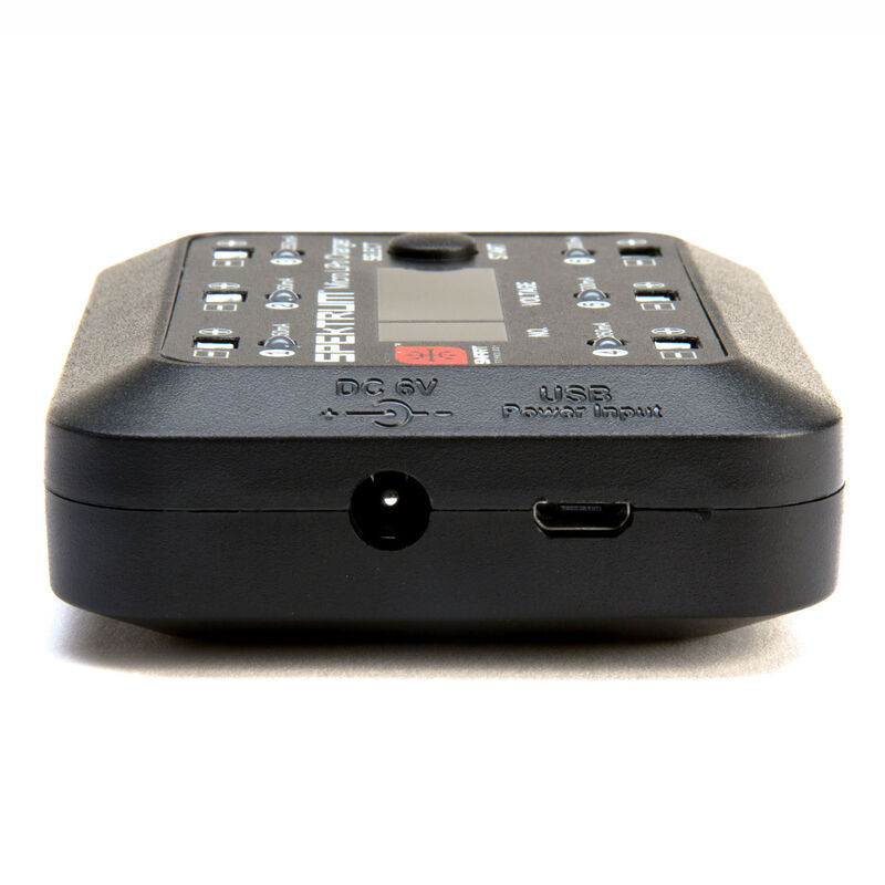 Miniature : Spektrum S63 Micro 6-port DC/USB 1S LiPo Charger SPMXC1060