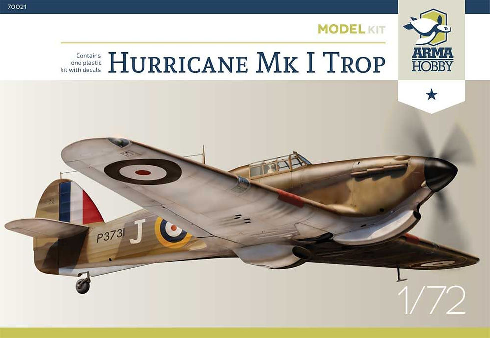 Hurricane Mk I Trop Model Kit Arma hobby 70021