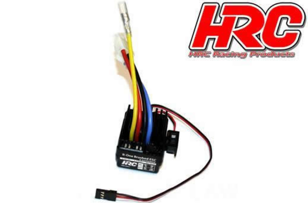 Miniature : HRC ESC pour moteur brushed (variateur électronique) pour voiture buggy bateau RC - B-One - 40A HRC5601