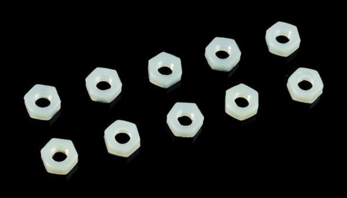 GF-0300-001 - ECROU HEXAGONE M3 NYLON S10