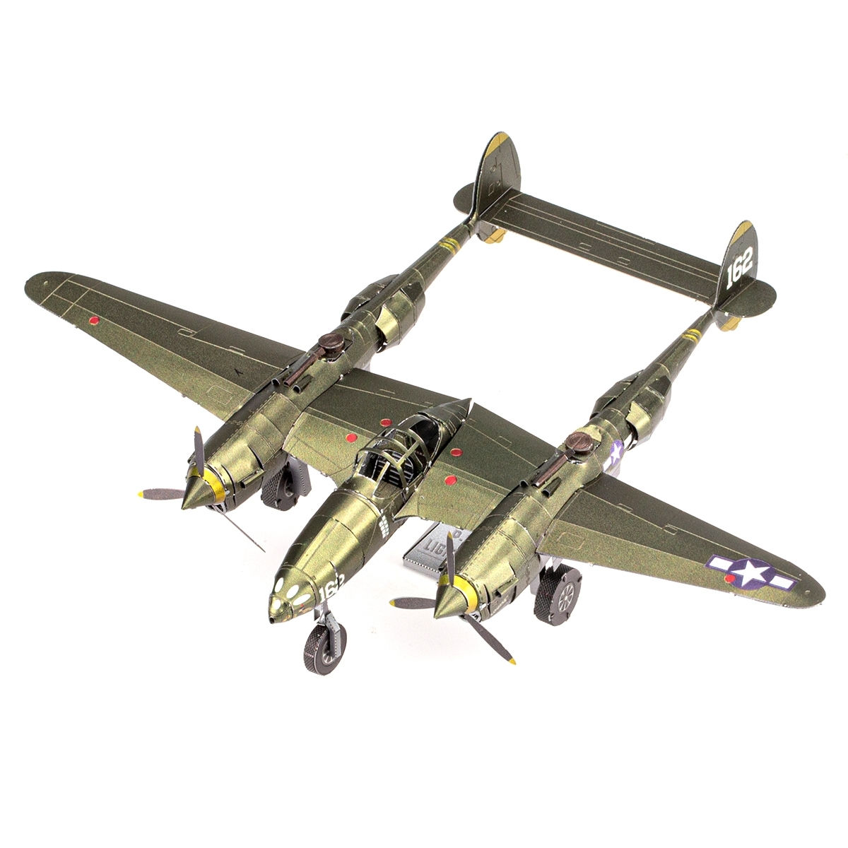 Maquette d'avion P-38® FOUDRE® Metal earth ICX143