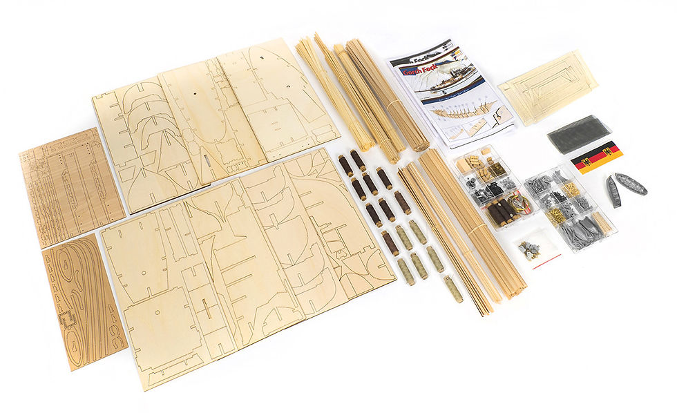 Miniature : Maquette de bateau en bois à construire Gorch Fock de OCCRE 15003