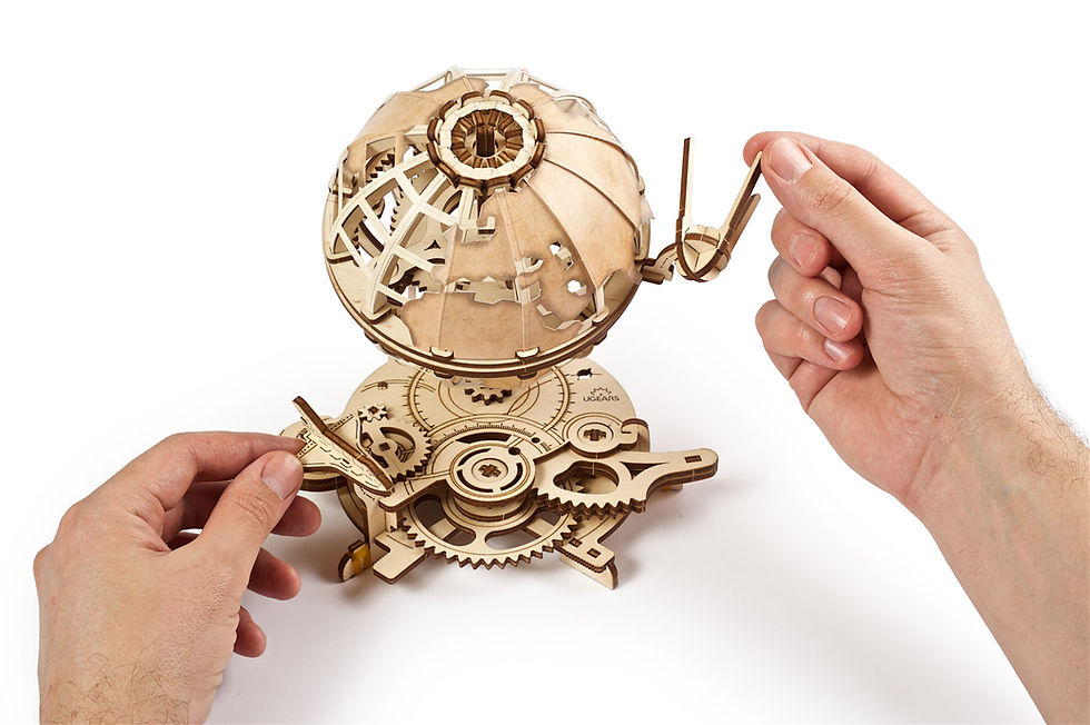 Miniature : modélisme maquette à construire Kit en bois Globe terrestre Ugears 70128