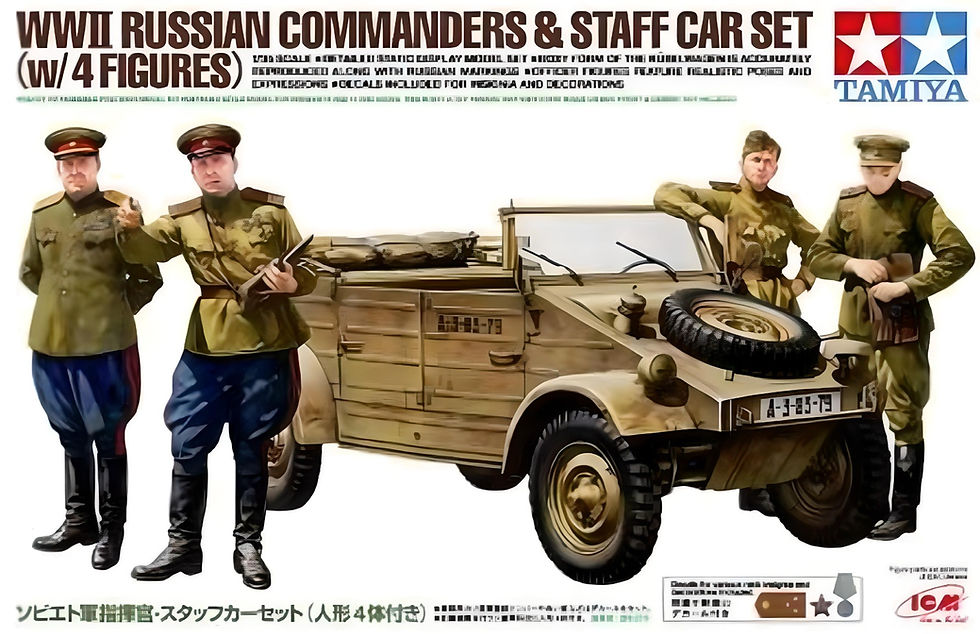 Miniature : Tamiya Russian Commanders & Staff Car Set 1/35 P