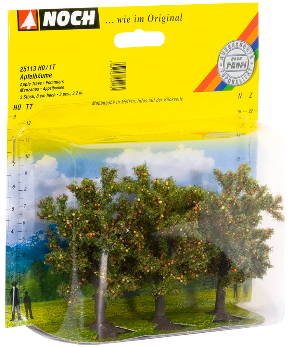 Noch Pommiers 8 cm 3 pièces NOC25113