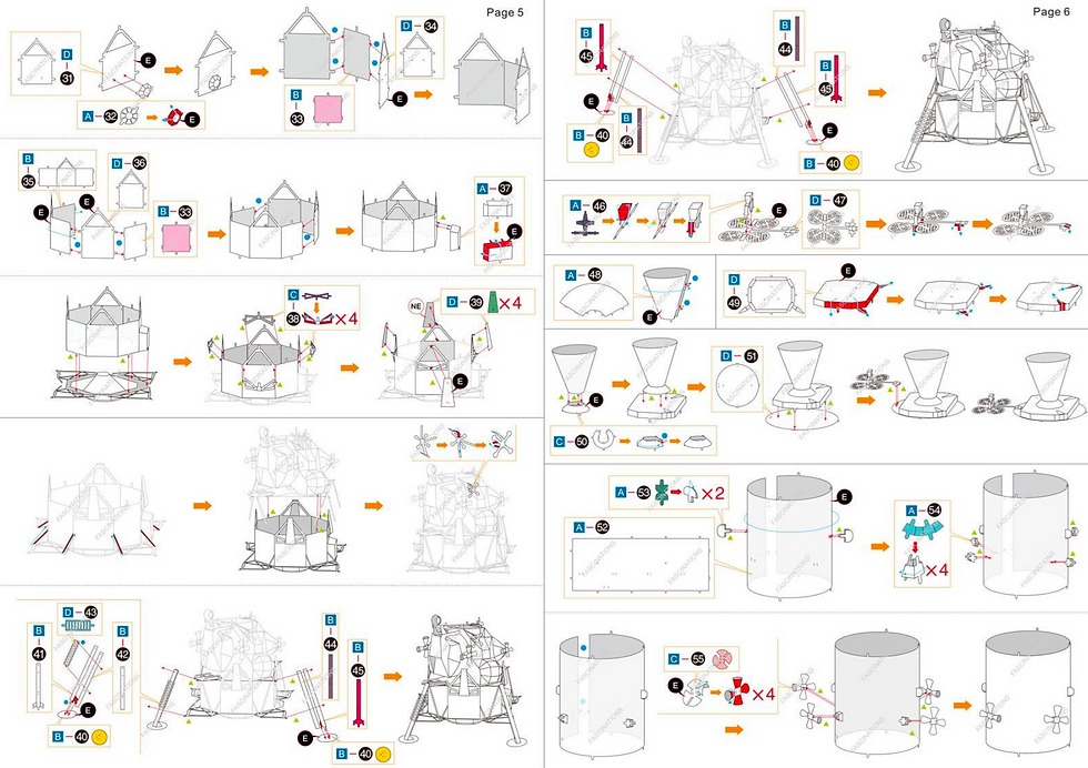 Miniature : Metal Earth Apollo CSM With LM MMS 168