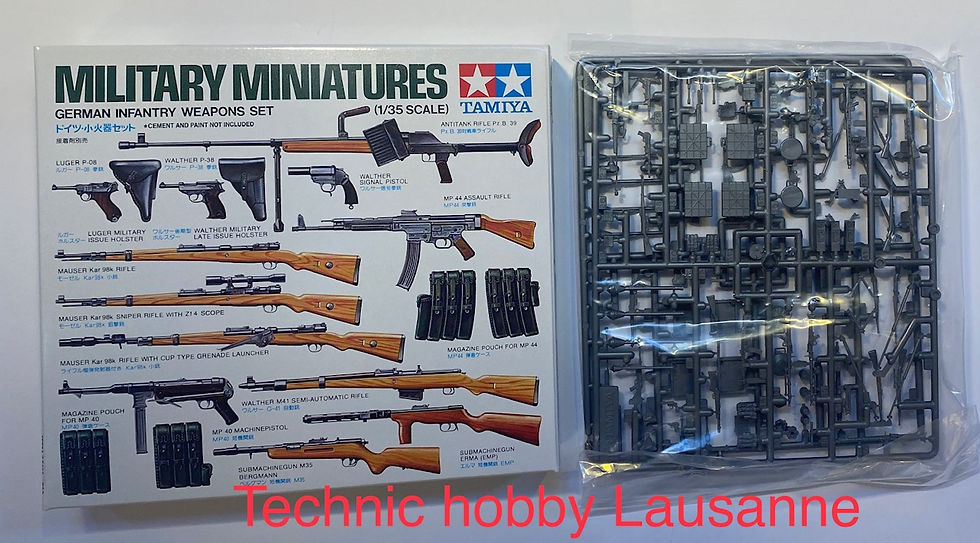Miniature : Tamiya modelisme militaire armes et accesoires 2 eme guerre mo Military Miniatures German Infantry Weapons Set 1/35 TAM 35111