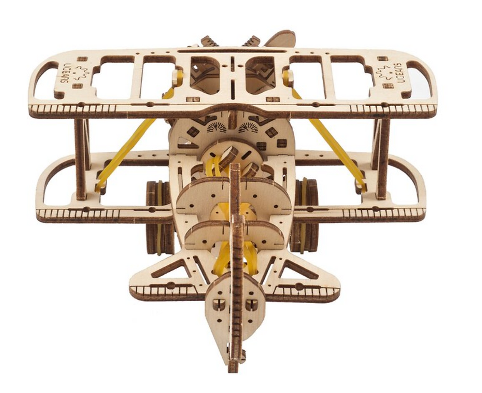 Miniature : Mini Biplane UGEARS 70159 maquette en bois avion enfant montage educatif