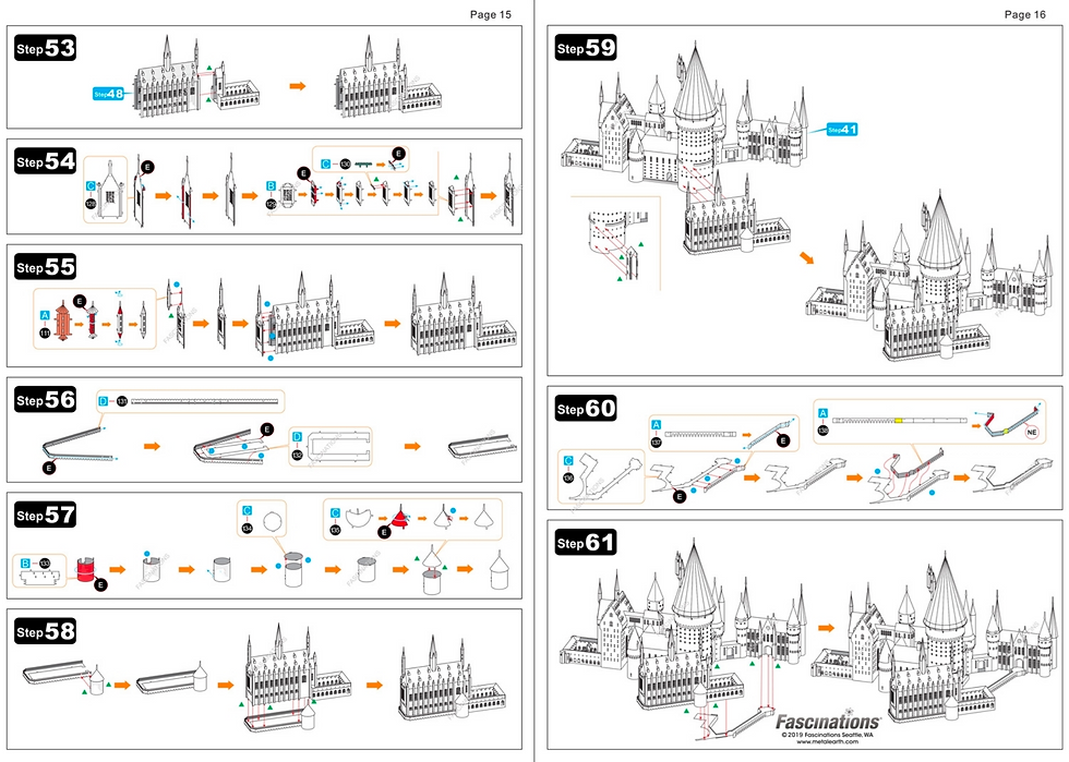 Miniature : Metal Earth Harry Potter Hogwarts in Snow ICX138