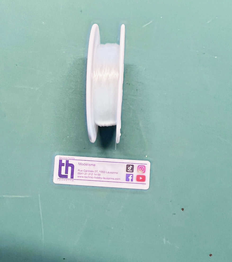 Miniature : Fil Nylon transparent, Ø 0,3 mm / 5,7 kgs / 100 m., Aero-Naut 7704/31