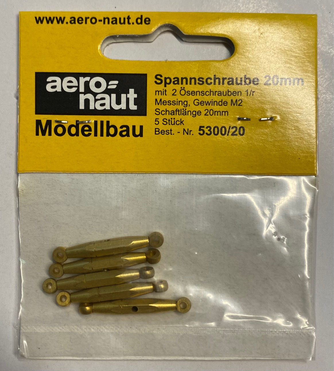 Aeronaut ridoirs - tendeurs M2 20mm 5pces AER5300/20