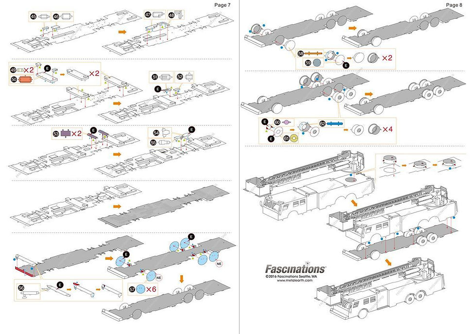 Miniature : Metal Earth Fire Engine