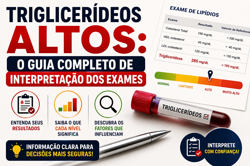 Triglicerídeos Altos: O Guia Completo de Interpretação dos Exames