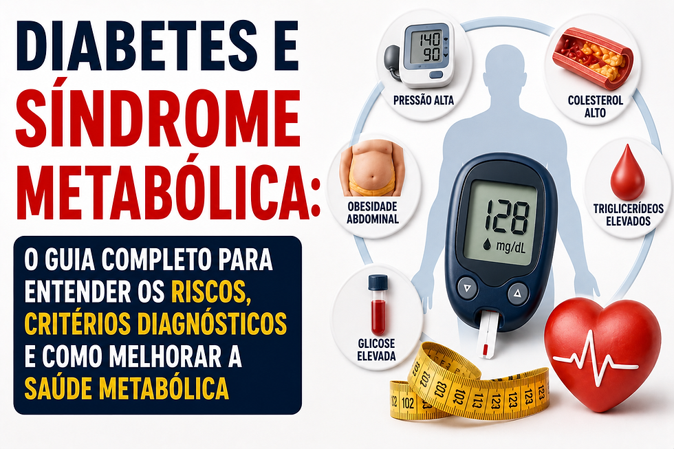 Diabetes e Síndrome Metabólica: O Guia Completo Para Entender os Riscos, Critérios Diagnósticos e Como Melhorar a Saúde Metabólica