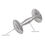Thumbnail: Cunill - Plain Sterling Silver Baby Barbell Rattle