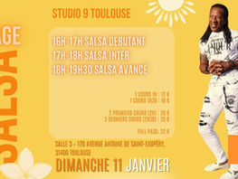 Stage Salsa avec Mario - DIMANCHE 11 JANVIER 2026