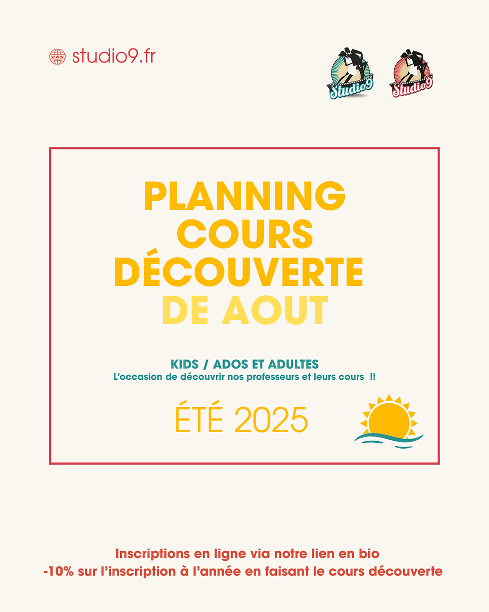 LANNING COURS DÉCOUVERTE AOUT 2025☀️