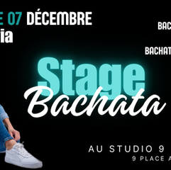 STAGE BACHATA AVEC SOFIA DIMANCHE 07 DÉCEMBRE 2025