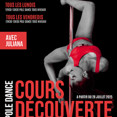 COURS DÉCOUVERTE TOULOUSE POLE DANCE AVEC JULIANA 