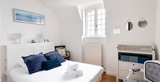 Chambre bleue coté mer l'écrin de l'armateur