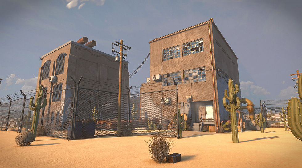A large explorable building in Nomad Drive