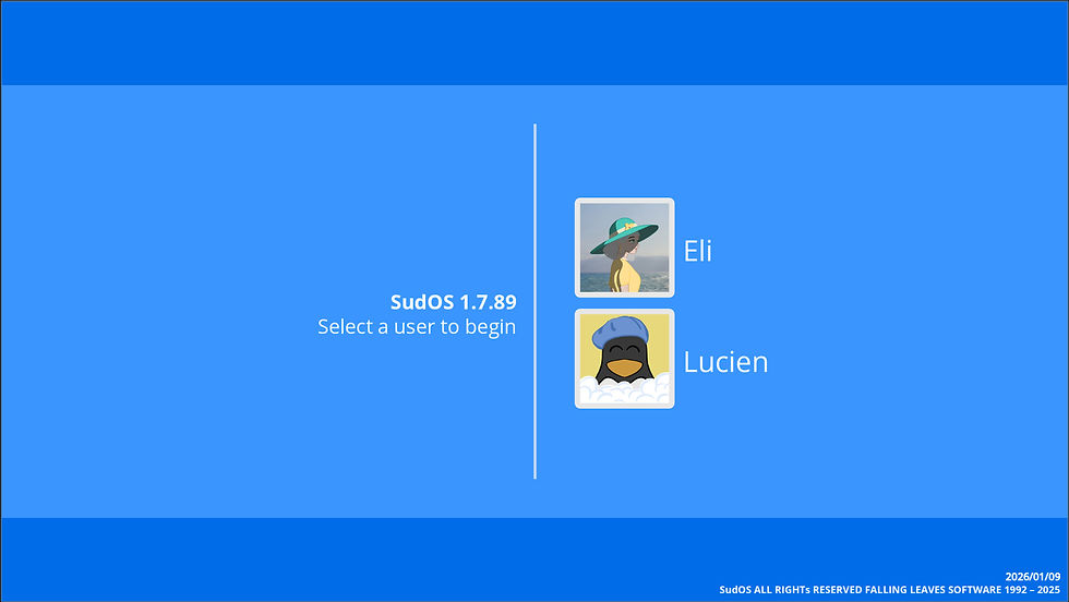 Profiles to choose from in MyDear.exe