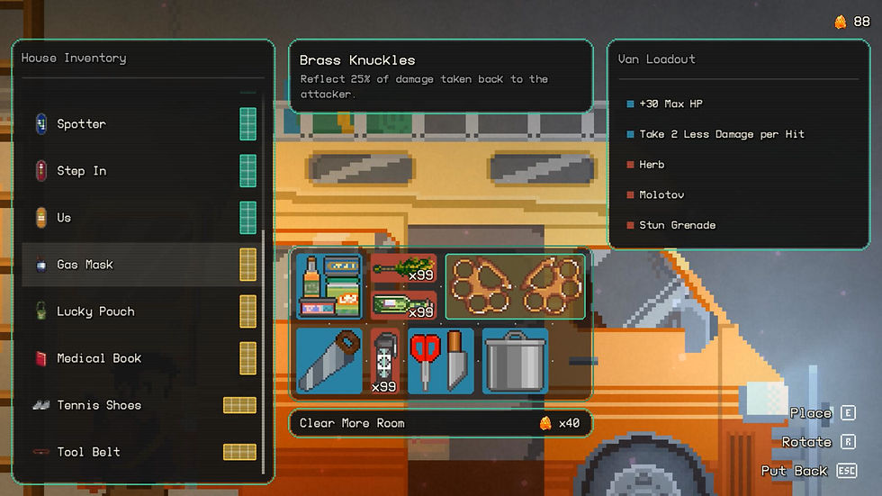 Packing the van in Nightbound