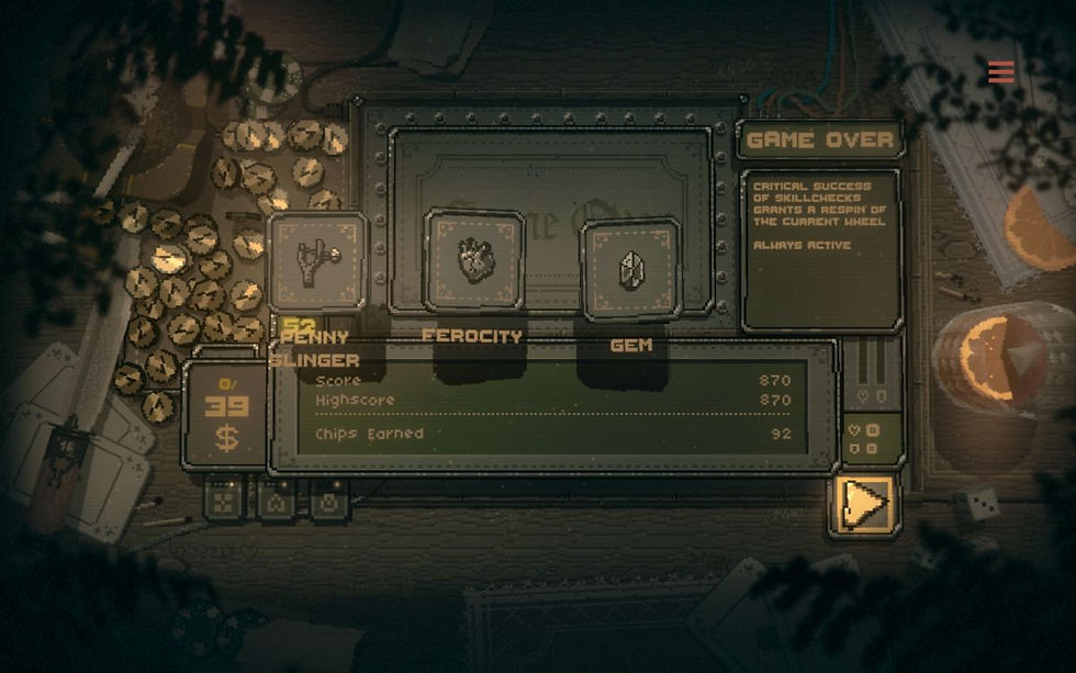 Unlocking new upgrades in Slots & Daggers