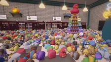 The floor full of ducks in Sort Them Ducks