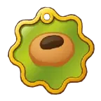 Doggy Don't Care badge showing a hole in the ground