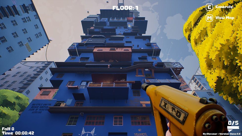 The building you have to climb in No Elevator