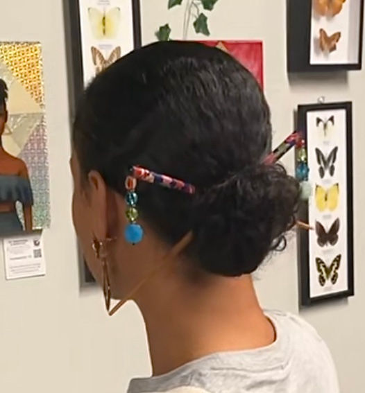 Thumbnail:  Assorted Beaded Hair Chopsticks 