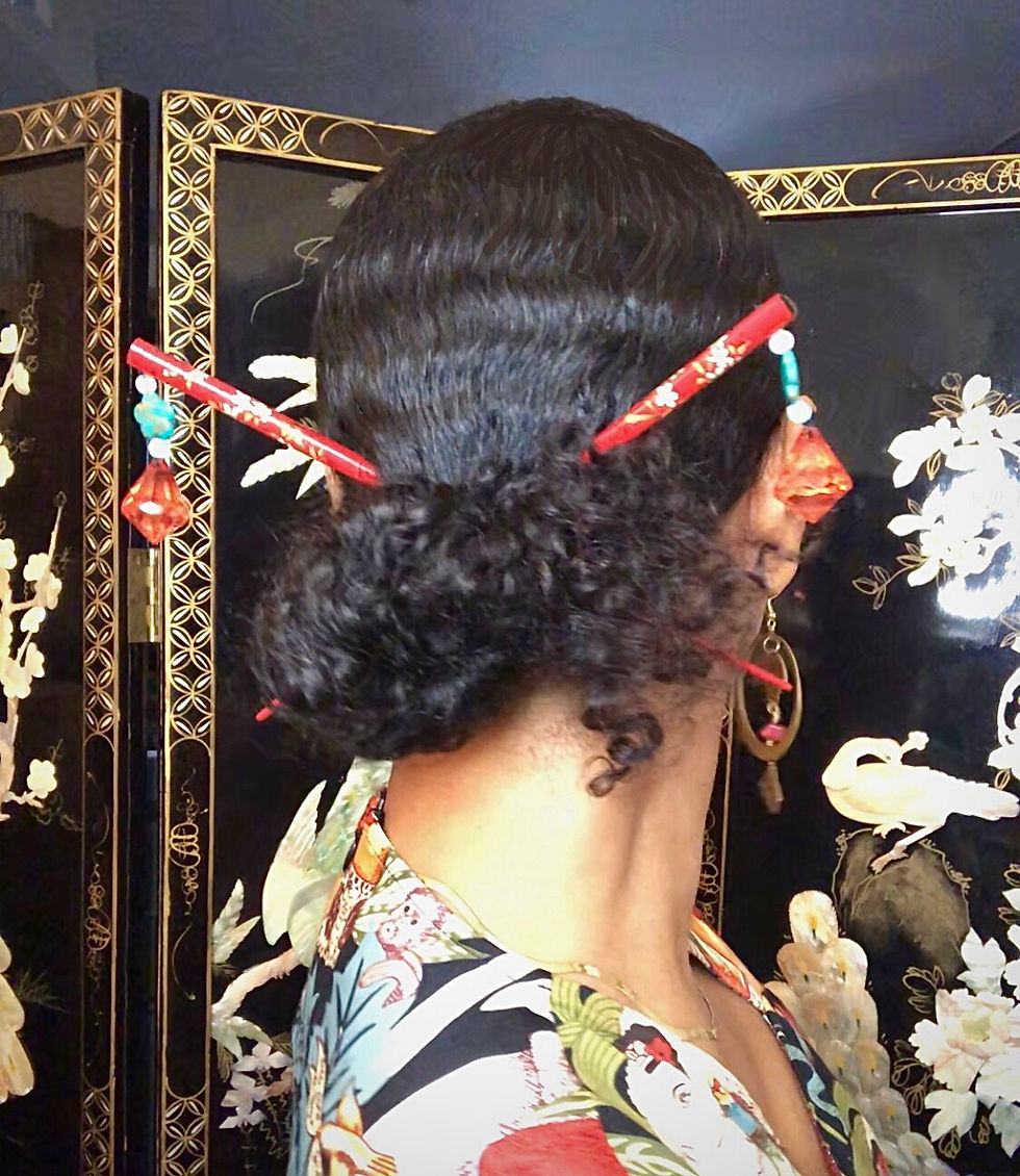 Thumbnail:  Assorted Beaded Hair Chopsticks 