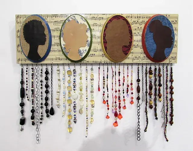 “Four Woman” Mixed Media Artwork