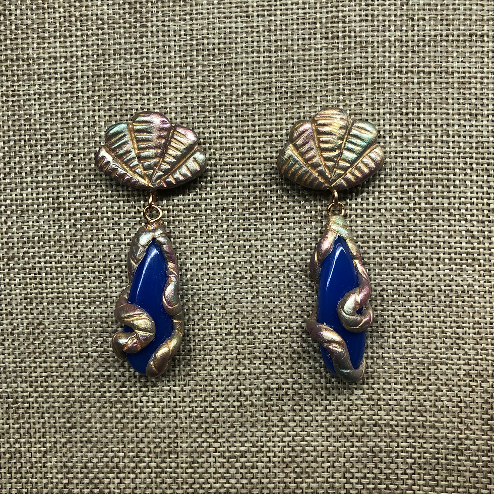 Thumbnail: “El Capitán” Blue Chalcedony Earrings