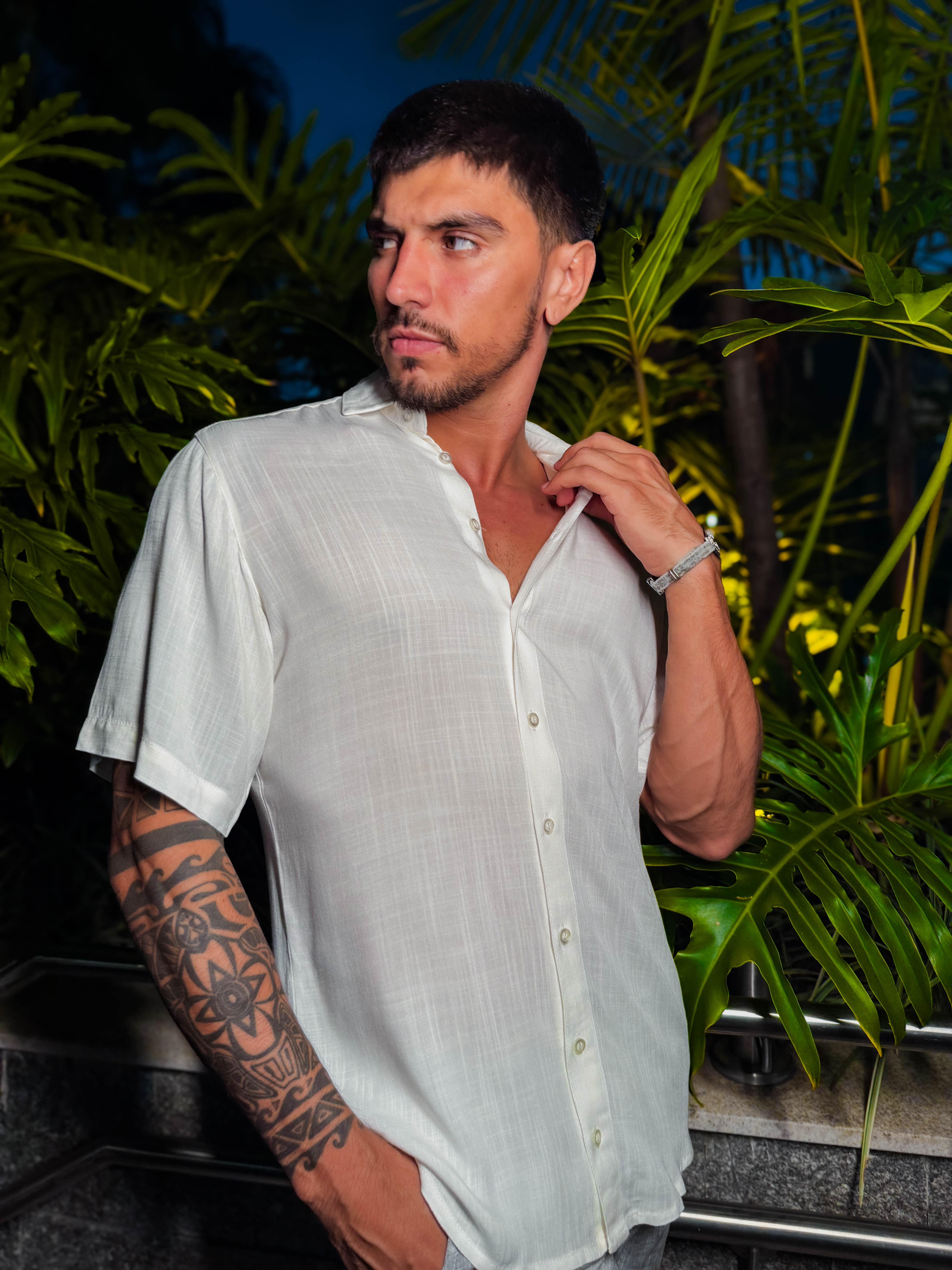 Camisa Main Conforte Social - Branco