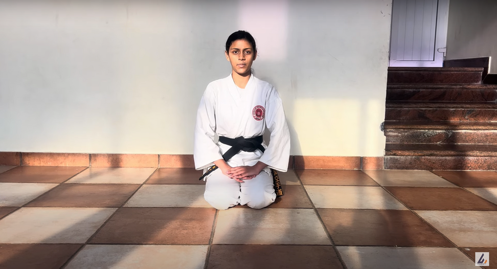 Saanvi T in Black belt