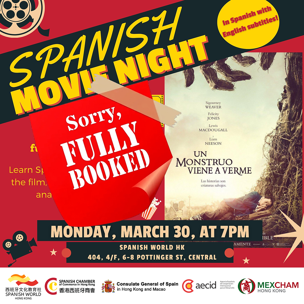 Spanish Movie Night - Un monstruo viene a verme (A Monster Calls)