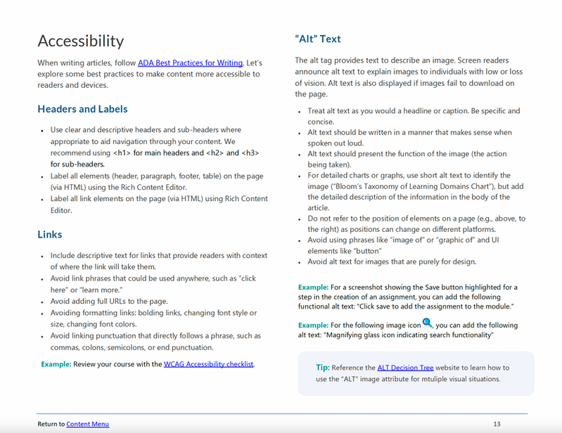 Image of Accessibility Guidelines Writeup