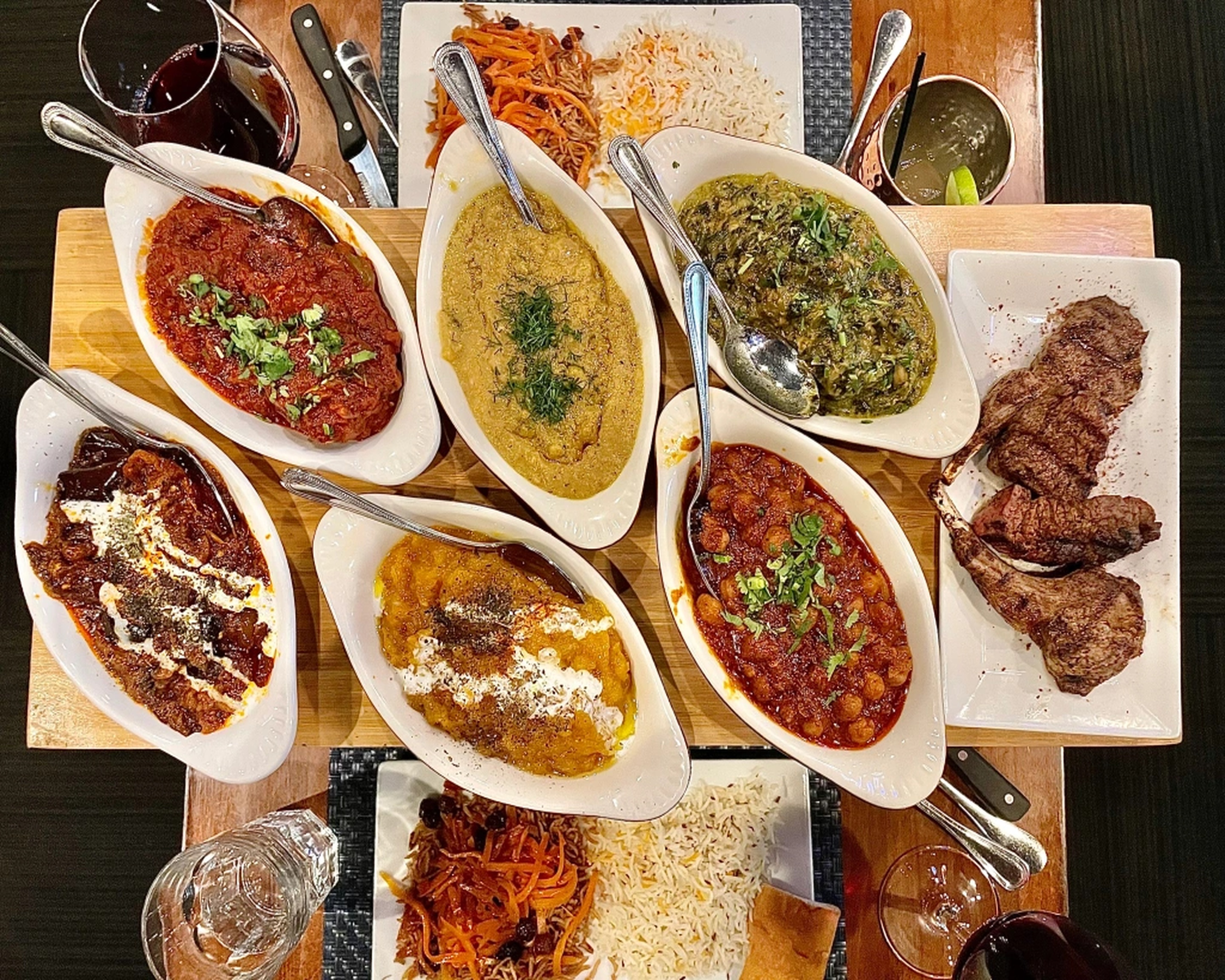 Arranged Food and Objects