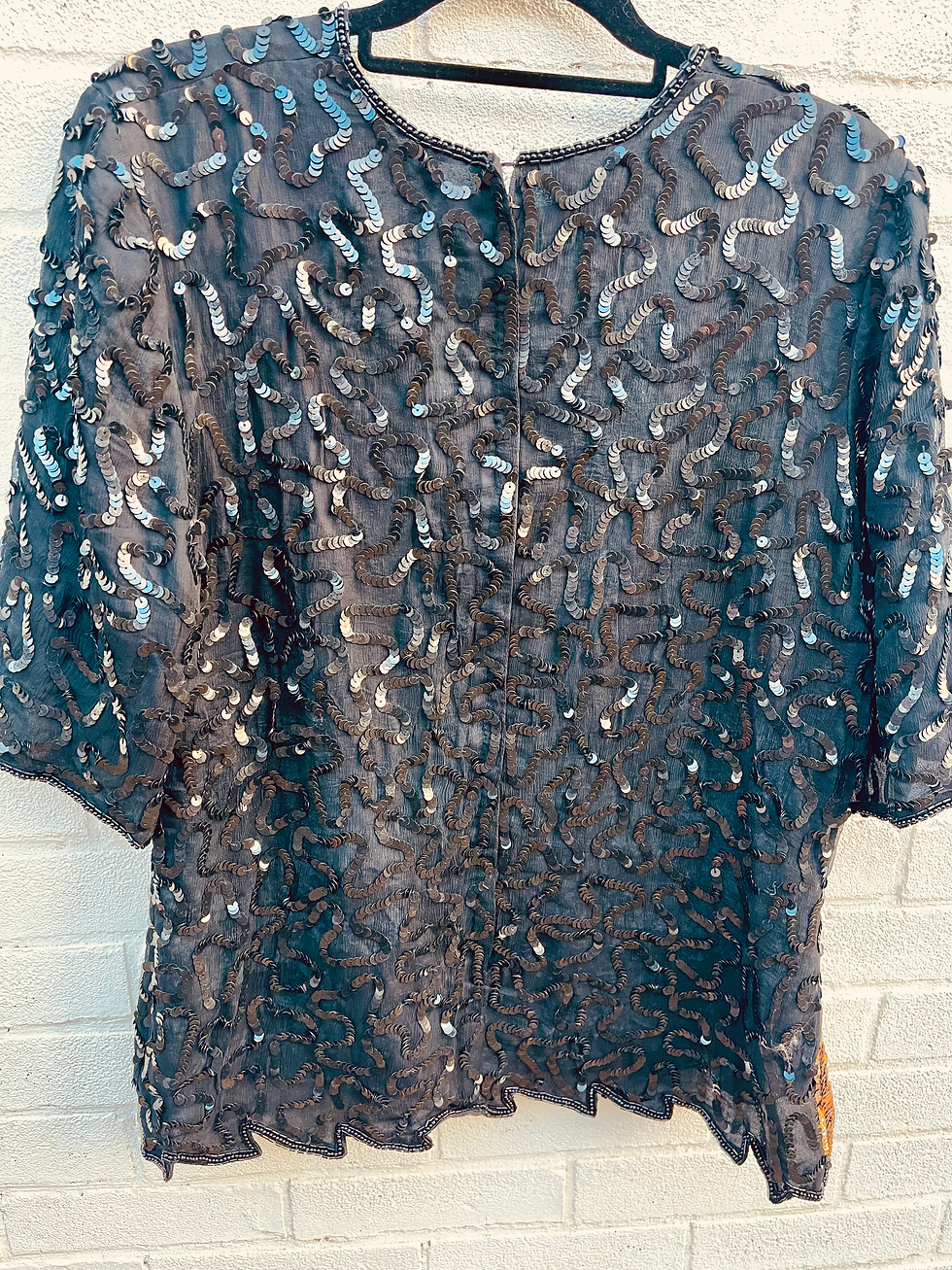 Thumbnail: Sequin Frank Usher Trophy Blouse - 'Queen'