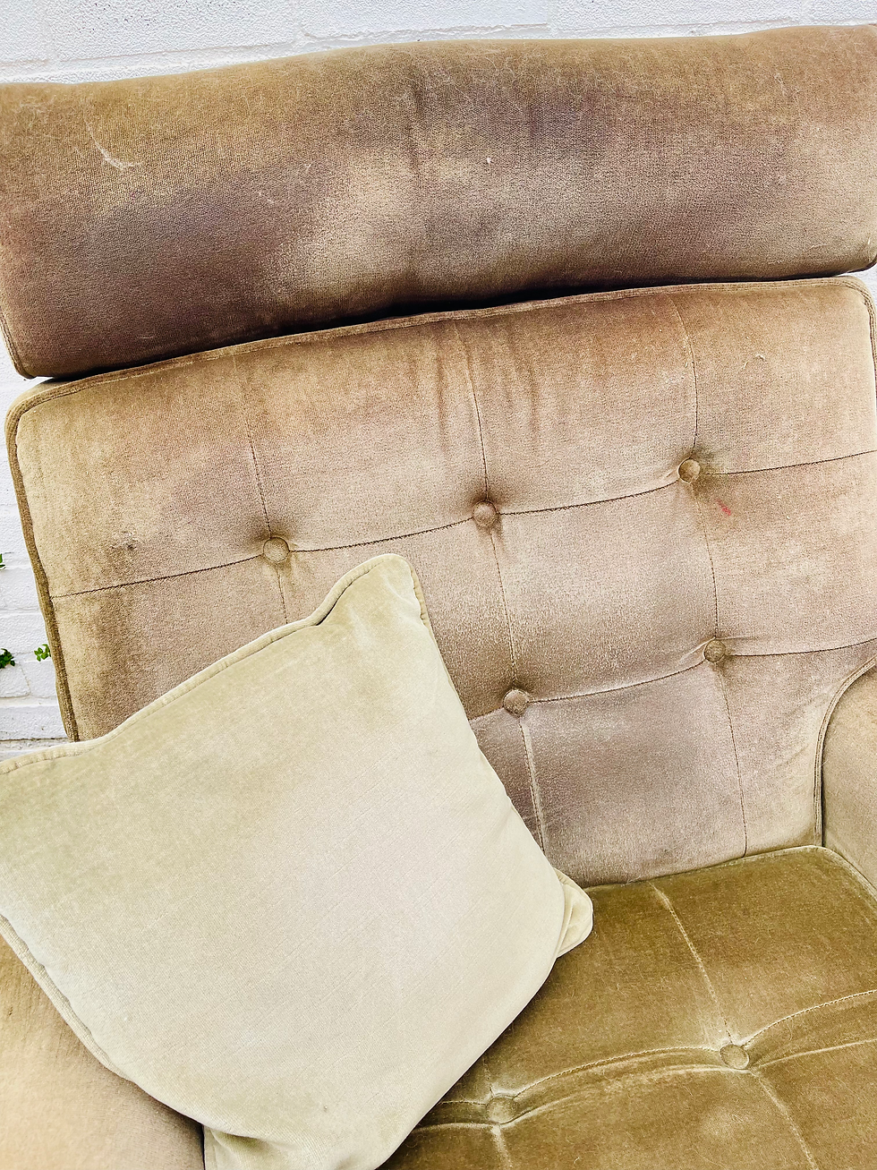 Thumbnail: Vintage Parker Knoll reclining armchairs matching pair green velour N30