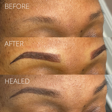 eyebrow tattoo, permanent makeup, powder brows, Microshading