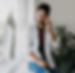 happy man talking on phone with his therapist