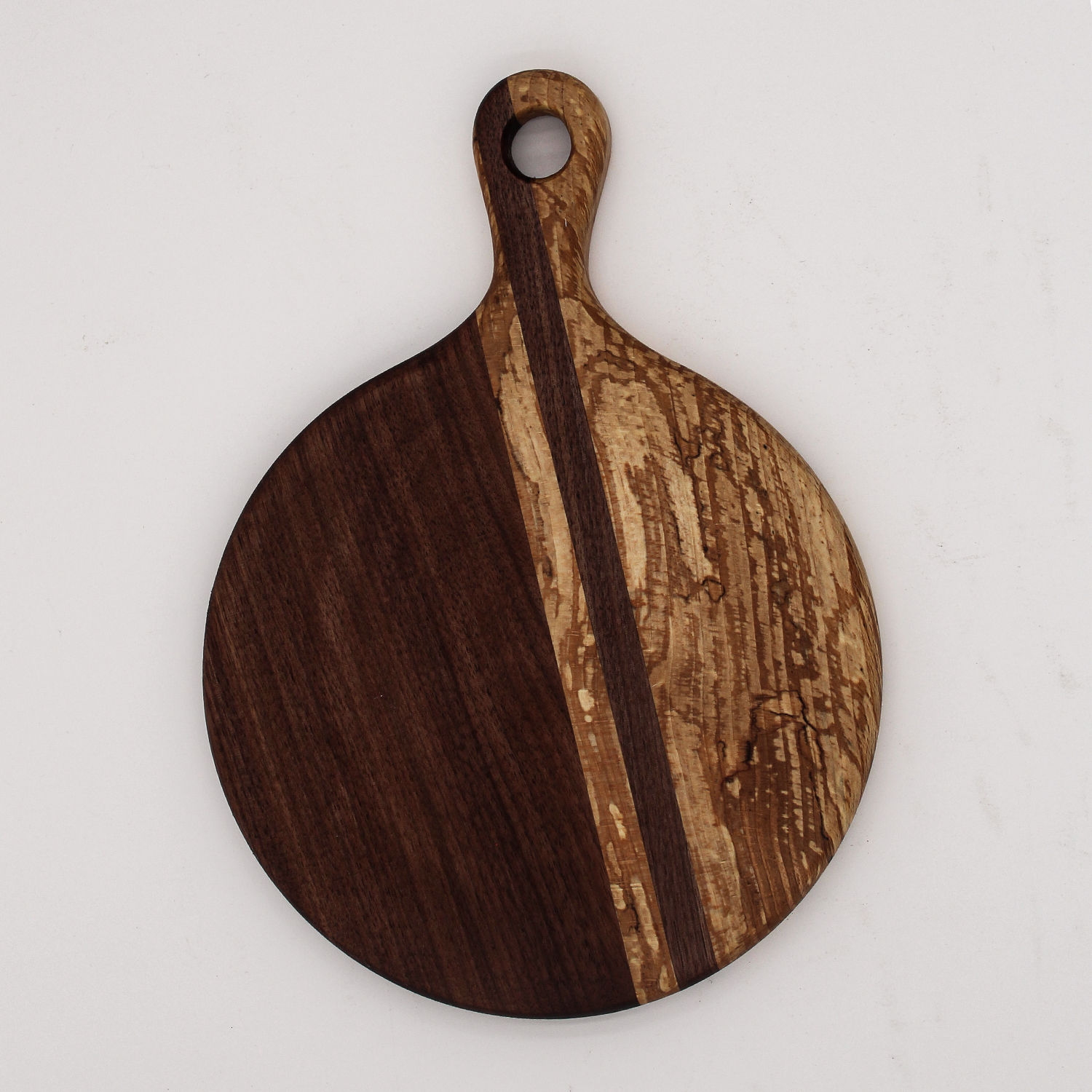 Walnut and Spalted Beech 8" Round